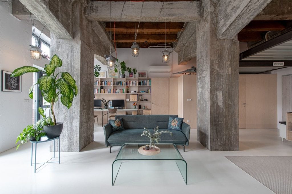 Industrial Loft: živý priemyselný dizajn a minimalizmus